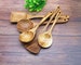 Kitchen Utensil Set,Wooden Cooking Utensil,Natural Teak Wood Cooking Utensils,Personalised Engraving,Tools for Non stick pan,Home gifts. 