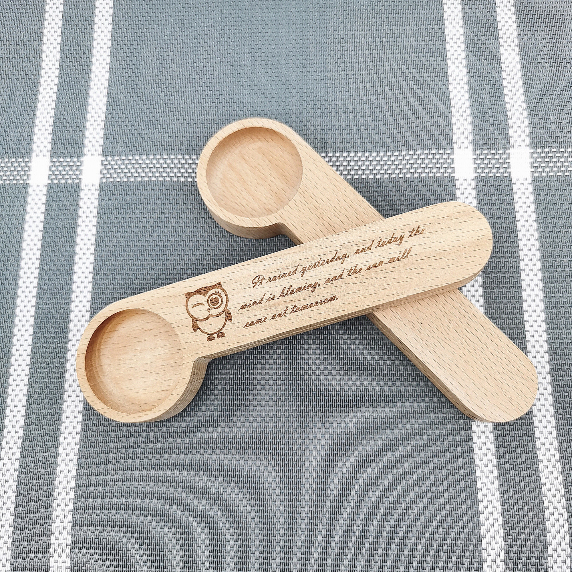 Custom Coffee Scoop with ClipPersonlised Wooden Coffee Scoop Etsy