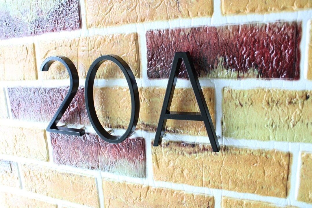 Black Metal House Numbers,letters and Digit Number,modern Floating