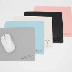 Personalisiertes Leder Mousepad, Benutzerdefiniertes Leder-Mauspad, Anti-Rutsch-Mauspad, Schreibtischzubehör, Jubiläumsgeschenk, Geschenk für das Büro, Geschenk für Sie.