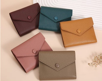 Personalized PU Leather Wallet: Women's Coin Purse, Card Holder