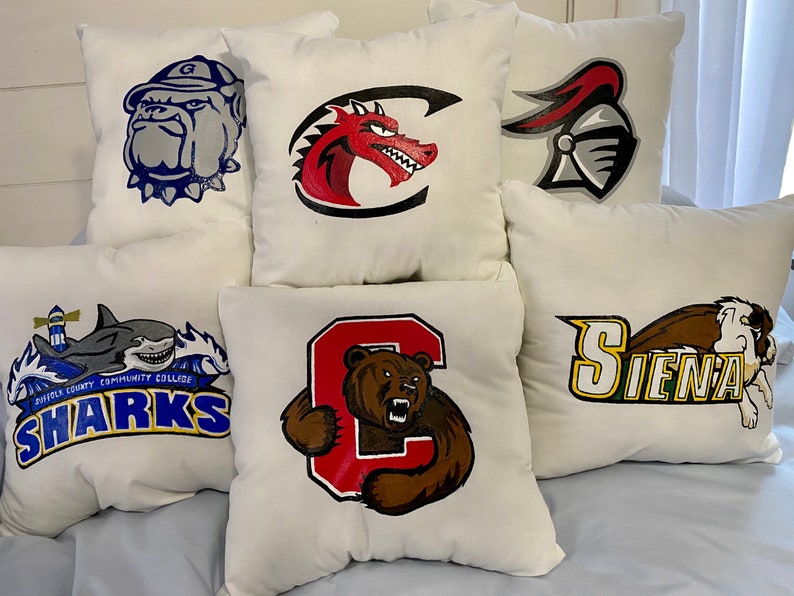 Custom College Pillows Etsy
