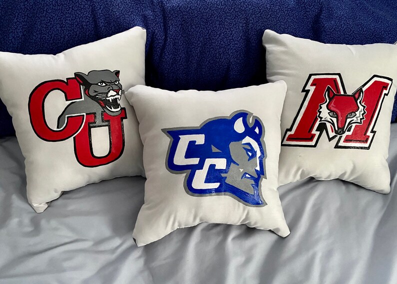 Custom College Pillows Etsy