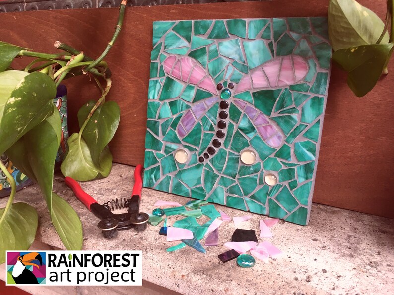 Dragonfly DIY Mosaic Kit Etsy
