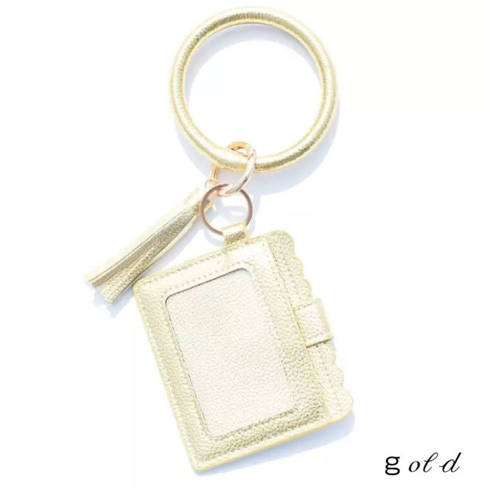 Wristlet Key Chain ID Credit Card Holder Key Ring Tassel Key Etsy