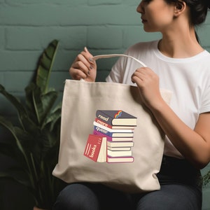 Read More Queer Books Tote Bag, Book Nerd Tote, Book Lover Bag, Gay Pride Gifts, LGBTQIA2+ Gift, Gift for Queer Readers, Read More Book Tote