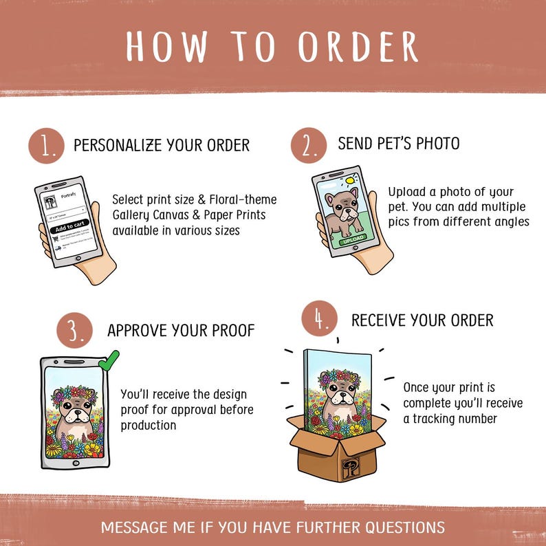 How to order a custom pet portrait