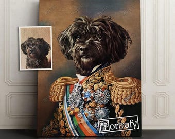 Pet Portrait, Custom Pet Portrait, Dog Portrait Custom, Cat Portrait, Pet illustration on canvas, Animal Painting, Personalized Art Gift