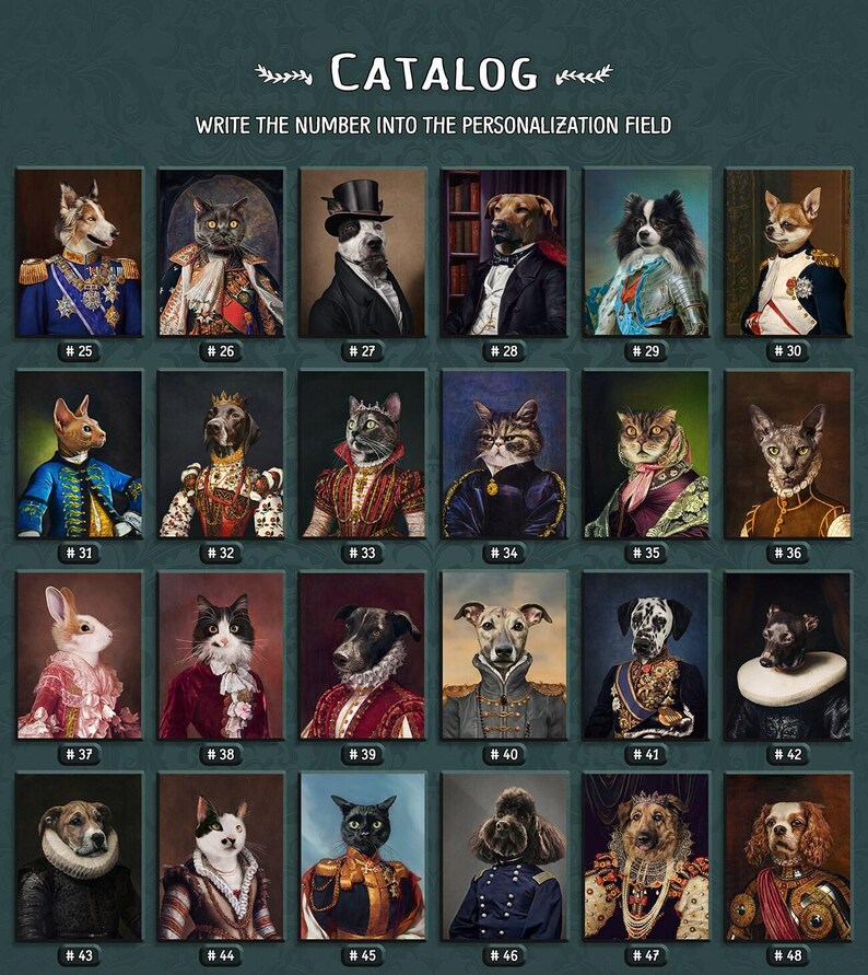 Gentleman Pet Portrait Wall Art, Custom Dog Portrait with top hat, Personalized Dog Art, Royal Portrait from Photo Pet Memorial Art Gift afbeelding 4