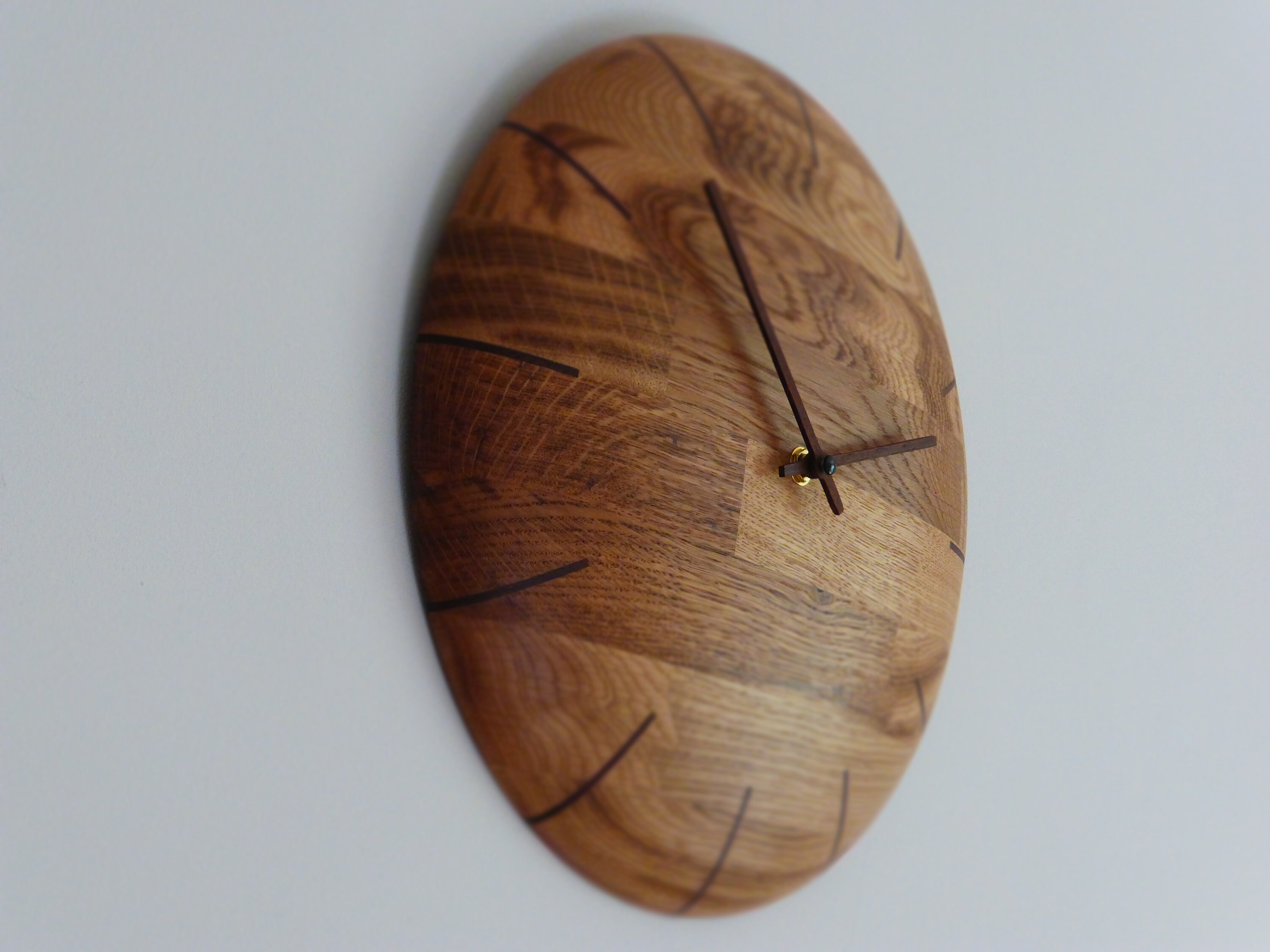 Handmade Solid Oak Wall Clock Etsy UK