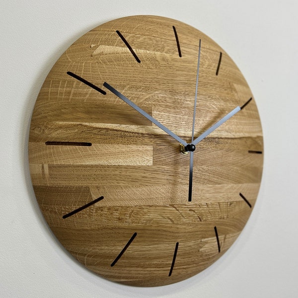 Handmade Solid Oak Wall Clock