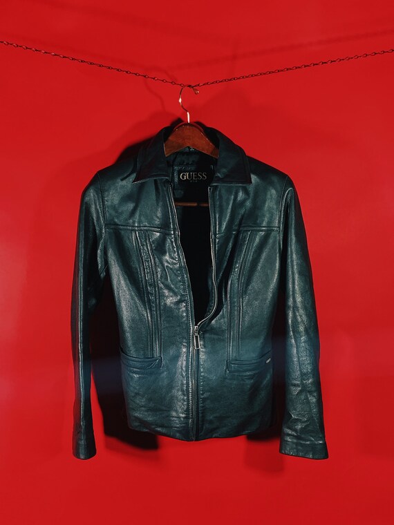 Flawless 1990’s GUESS Leather Jacket