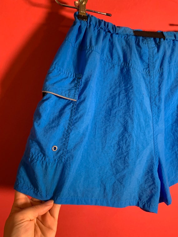 VTG Jantzen Blue Nylon Hiking Shorts High Waisted… - image 9