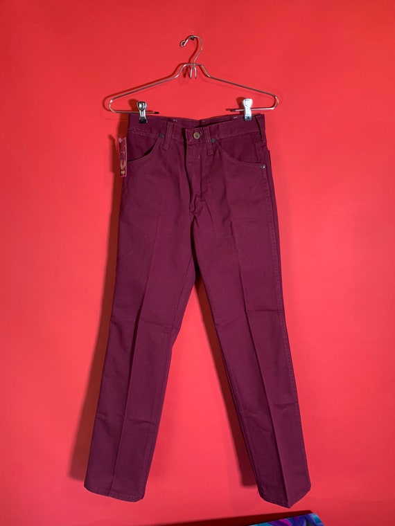 Deadstock Vintage Maroon Wranglers - image 9