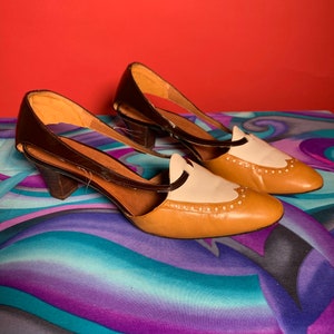 Rare Rosina Ferragamo Schiavone Leather Kitten Heels size 7.5