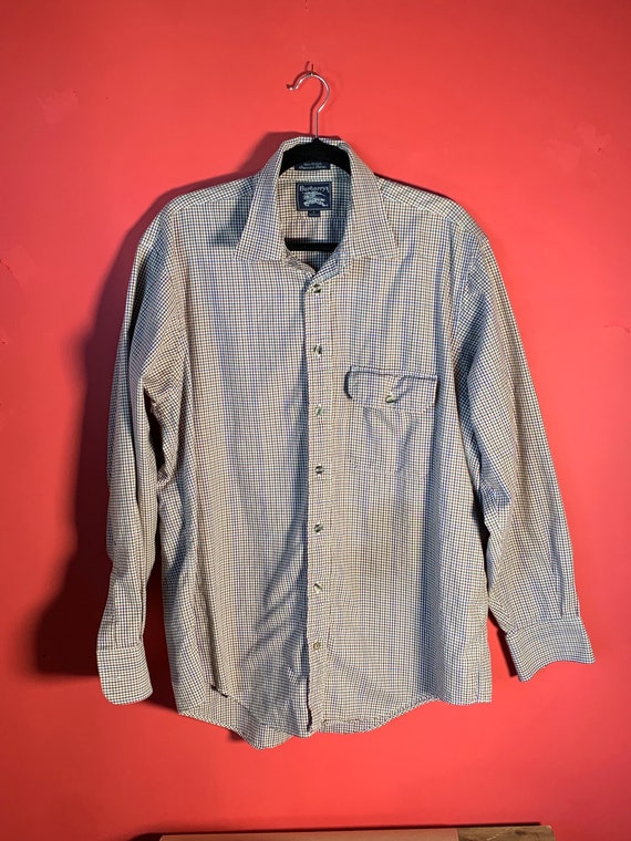 VTG 1980’s Burberrys (Burberry) Mens Button Up Shi