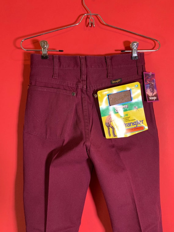 Deadstock Vintage Maroon Wranglers - image 5