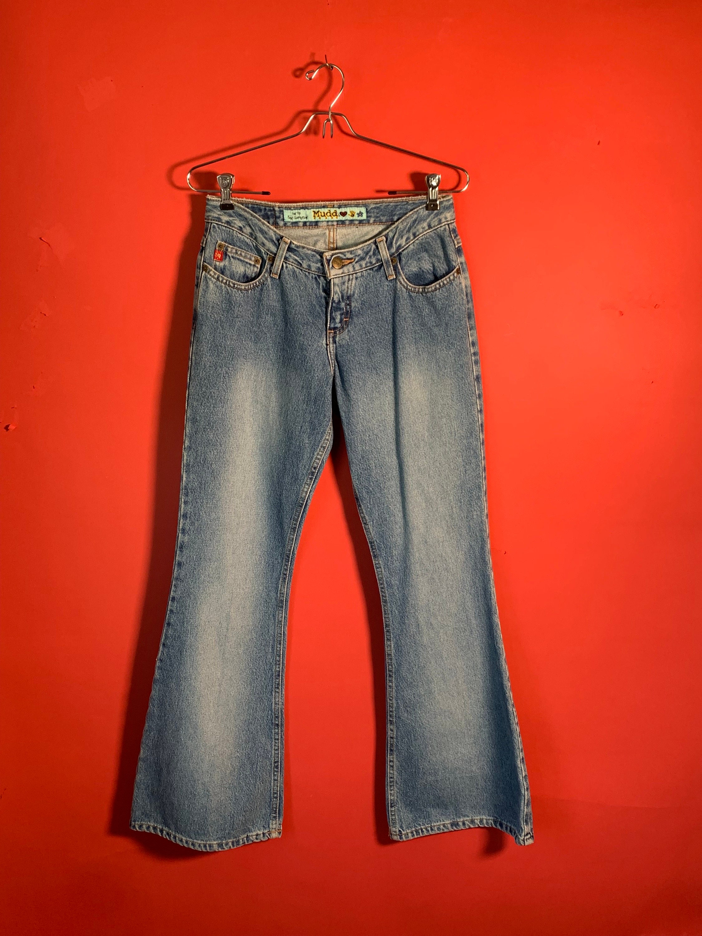 Dollhouse Women's Juniors Western 90s Jean with Bling Pocket