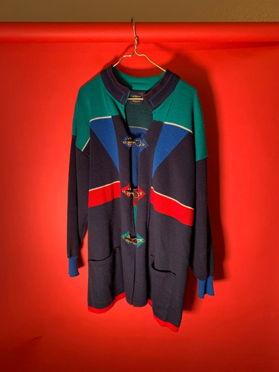 1980’s Colorblock Kriss Knit Sweater size XL