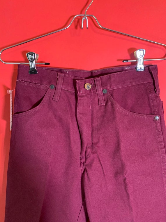 Deadstock Vintage Maroon Wranglers - image 7