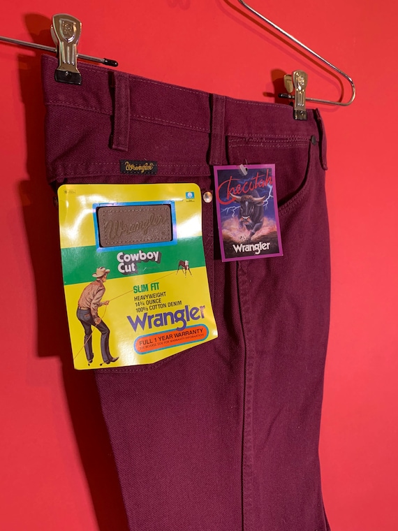 Deadstock Vintage Maroon Wranglers - image 6