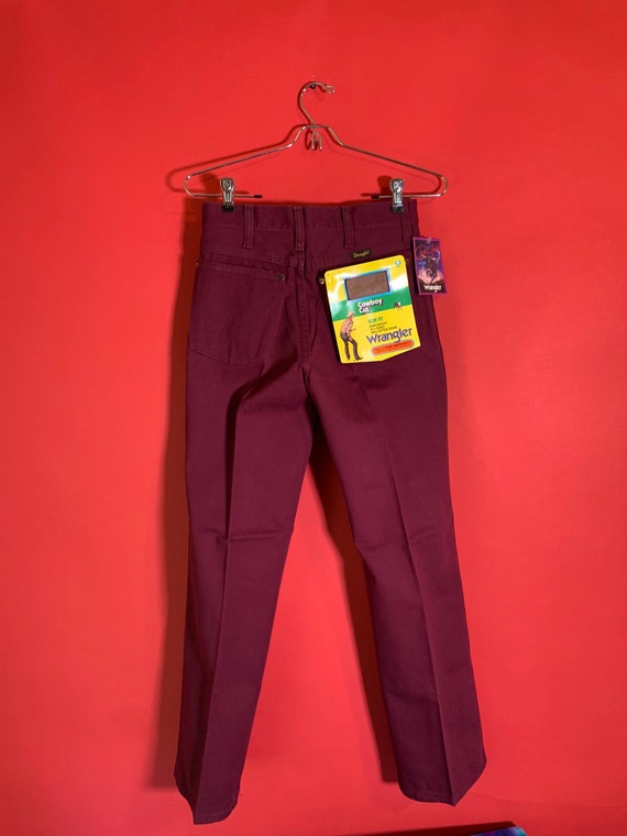 Deadstock Vintage Maroon Wranglers - image 8