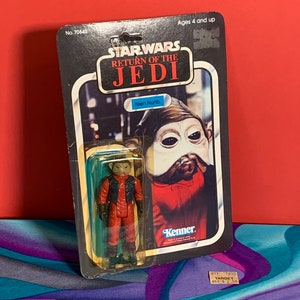 Vintage Return Of The Jedi, Star Wars, Nien Nunb OTJ 1983 Kenner Action Figure Unopened Unpunched, RARE, No. 70840