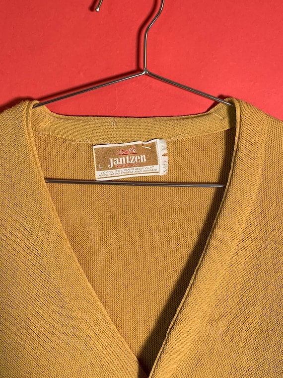 VTG Jantzen 1960s 70s Acrylic Knit Cardigan Sweat… - image 3