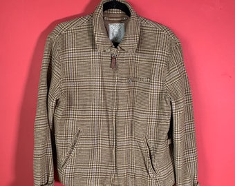 RARE Polo Golf Ralph Lauren Skeet Hybrid Jacket Tan And Brown Tweed Size Mens M