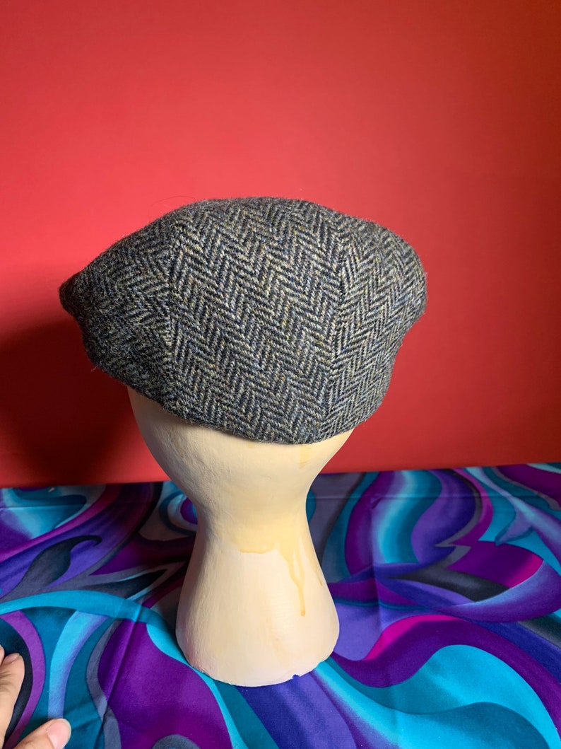 Vintage 70s Newsboys Cap Harris Tweed by Stefeno image 7