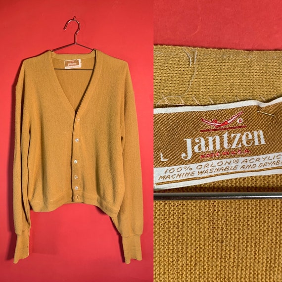 VTG Jantzen 1960s 70s Acrylic Knit Cardigan Sweat… - image 1