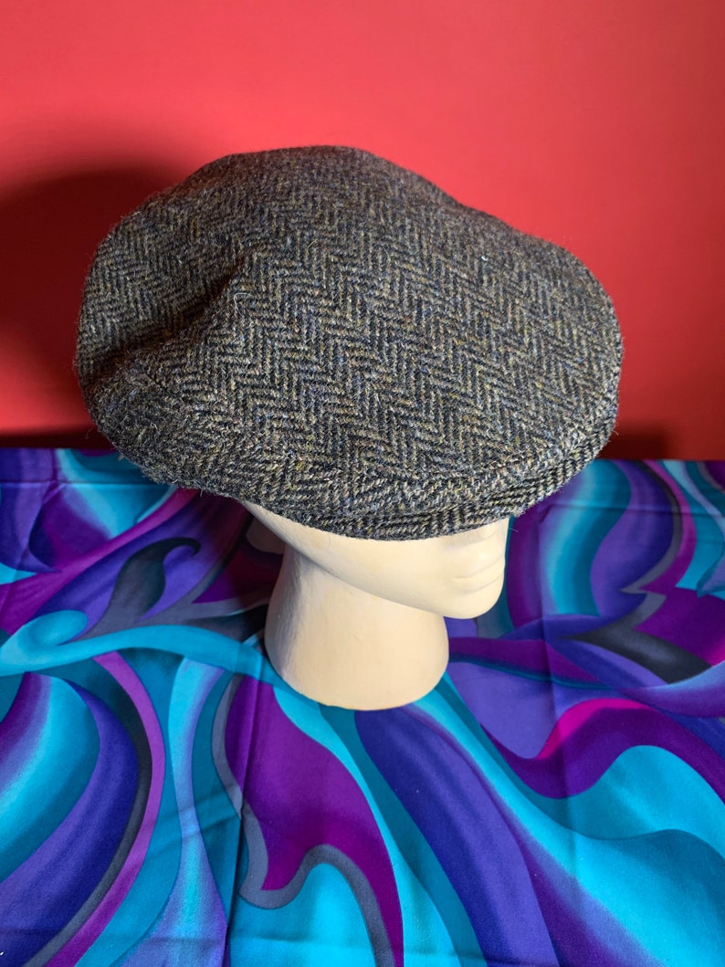 Vintage 70s Newsboys Cap Harris Tweed by Stefeno image 5