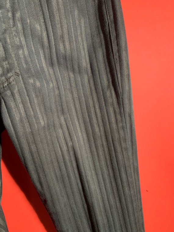 Vintage Versace Jeans Couture Black Pin Stripe Pa… - image 4