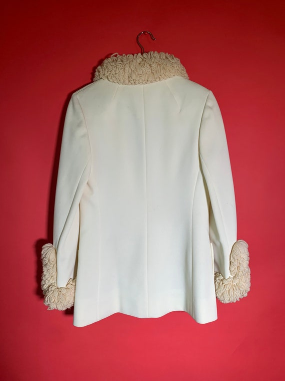 Rare 1960’s Lilli Ann Knit Cream Yarn Jacket Coat - image 3