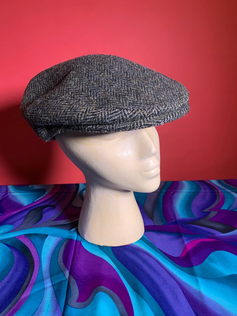 Vintage 70s Newsboys Cap Harris Tweed by Stefeno image 1