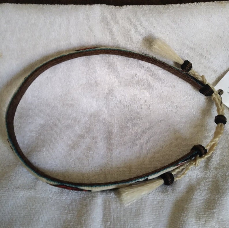 Hand Hitched One of a Kind Harley Davidson Hatband