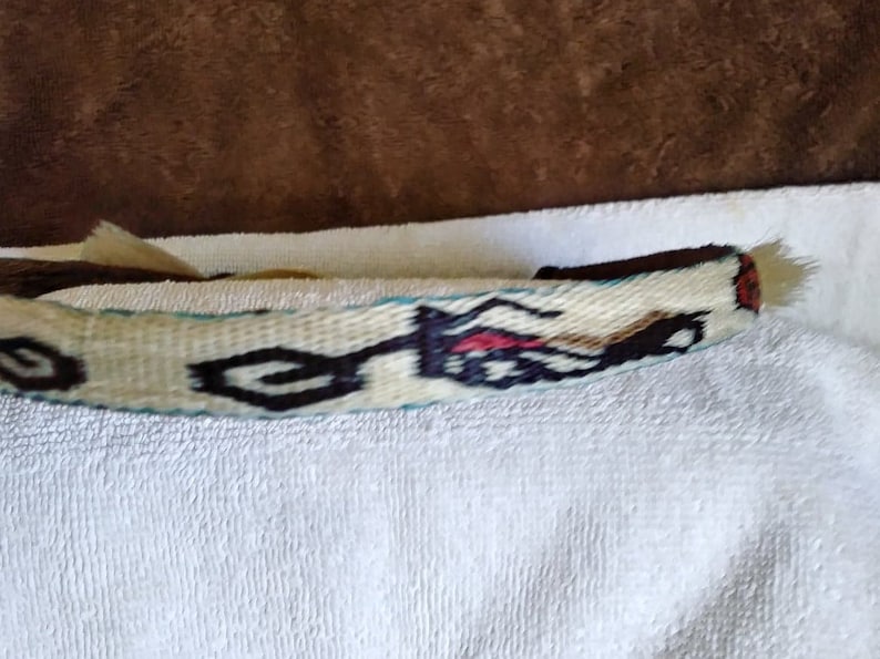 Hand Hitched One of a Kind Harley Davidson Hatband