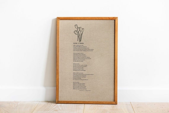 Veronica Shoffstall Love Poem Art Print After A While Poem - Etsy India