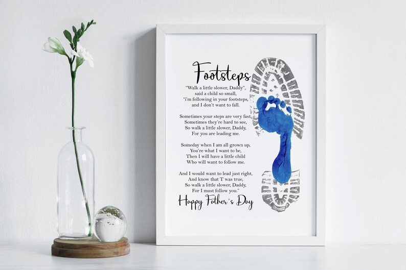 Father's Day Footprint Printable