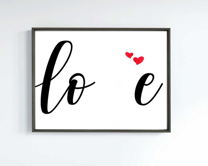 Printable Handprint Template LOVE Handprint Footprint Heart Etsy