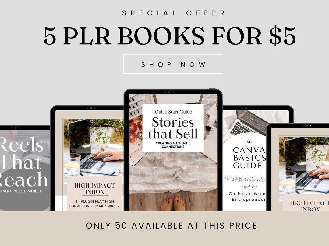 5 MRR PLR Ebook Editable Private Label Rights & Master Resell Rights ...