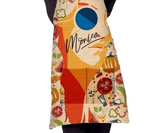 Woman Customized Apron Water Repellant and Bleach Resistant