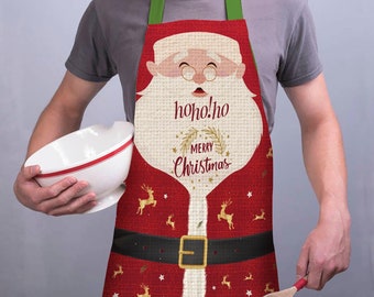 Christmas Customized Apron Water Repellant and Bleach Resistant