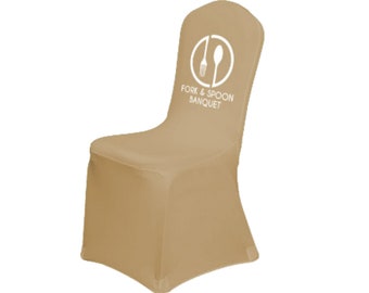 Full Color Spandex for Banquet Chair, Custom Stretch  for event, craft fair, Table cloth for exhibition, personalized chair