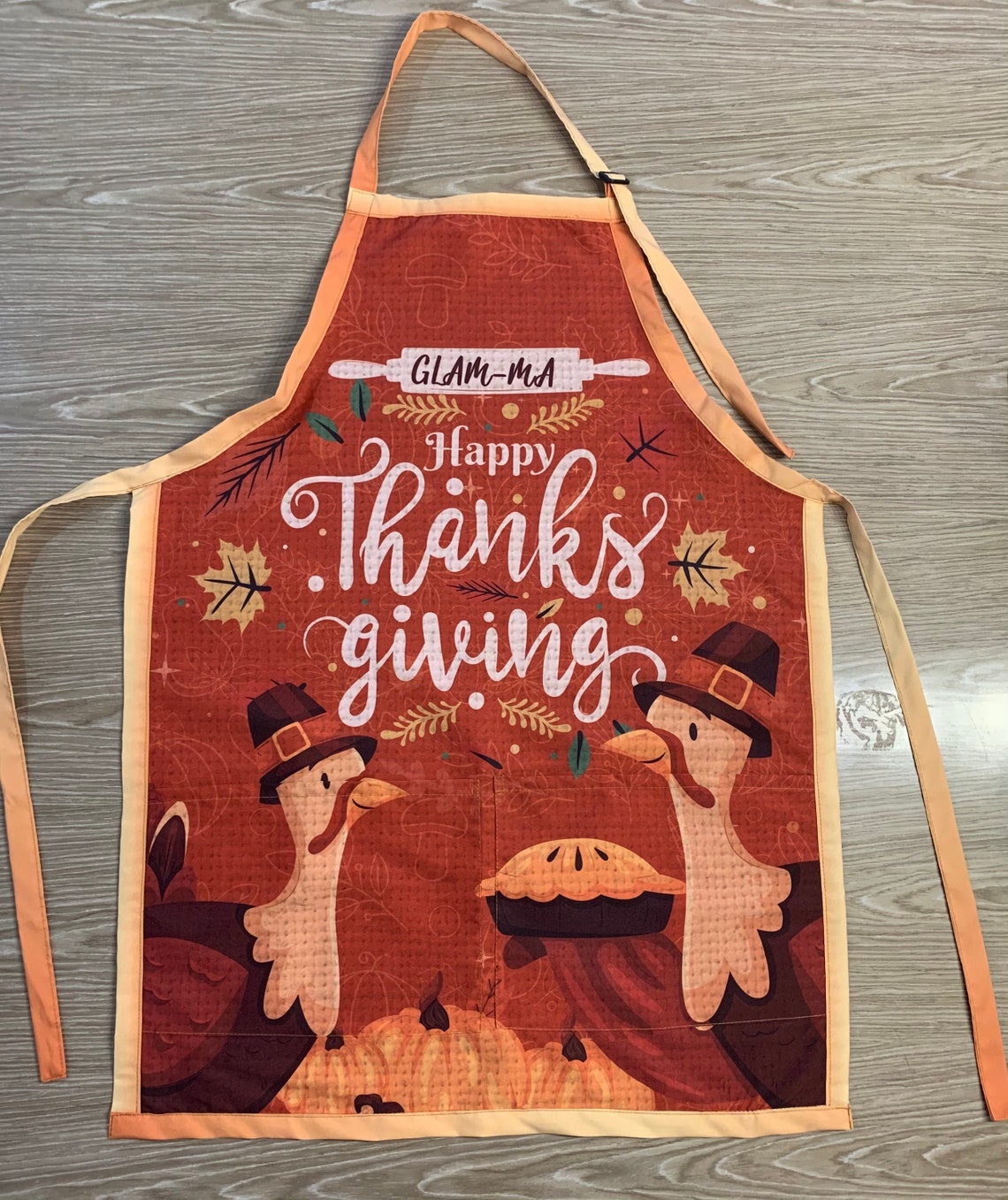 Happy Thanksgiving Customized Apron Water Repellant and Bleach image 3