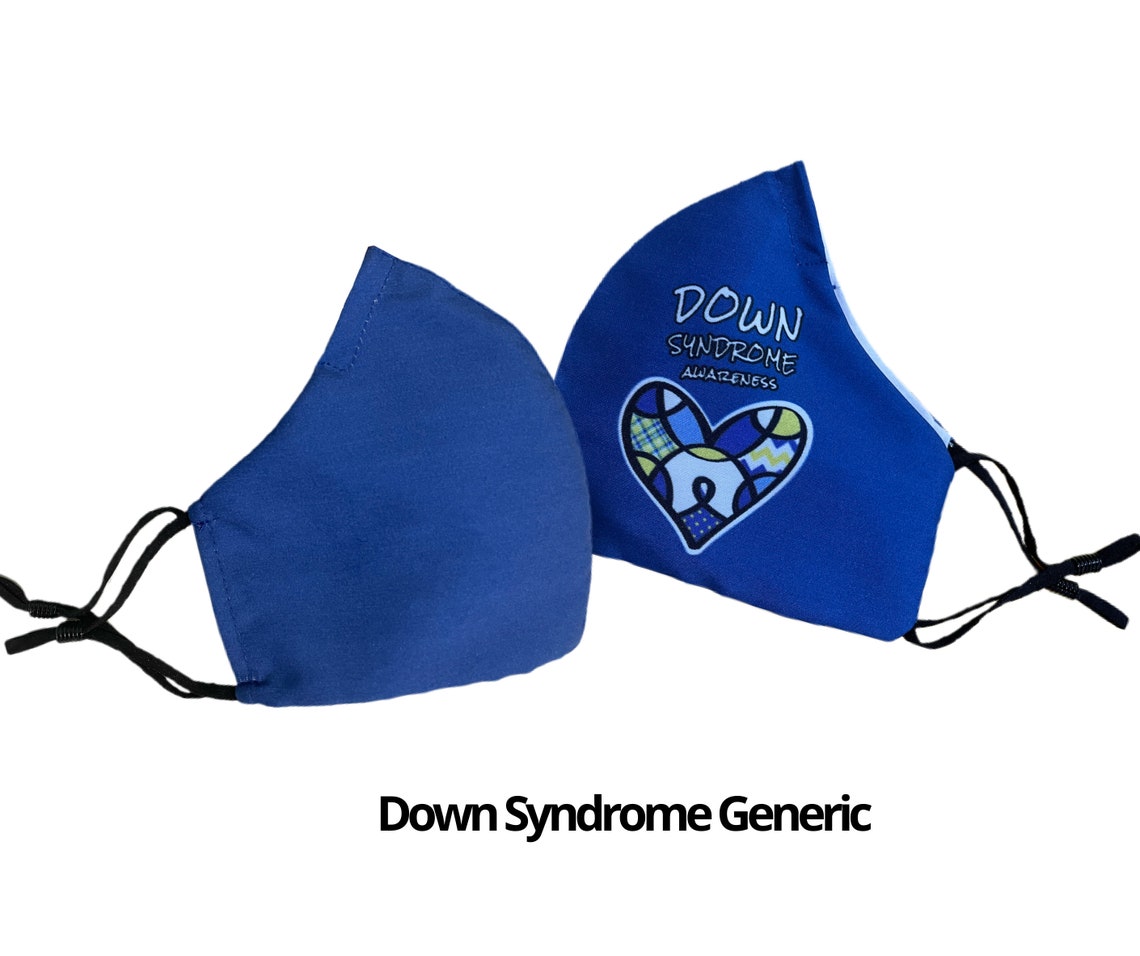 Down Syndrome Awareness Face Mask Etsy