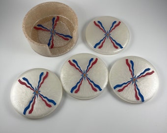 Assyrian Inspired Coasters with Holder