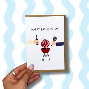 Vaderdagkaart - Happy Fathers Day - BBQ en bier