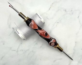 Brown & Pink Handmade Double Blade Seam Rippers, Needle Threaders, Stiletto/Awl | Gift for Sewers and Quilters | Mother's Day, Birthday
