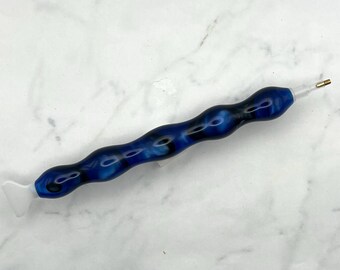 Blue & Black Acrylic Diamond Painting Drill Pen Tool | Wax Pen for Crystal Rhinestone Crafting Art | Gift for Crafters | Mothers' Day